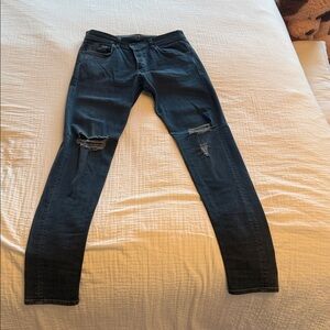Rag & Bone Dark Gray Skinny Jeans